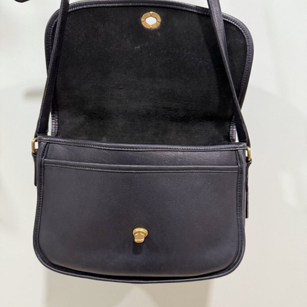 Coach Classic Vintage Y2K City Bag Black Leather Crossbody Handbag 9790 EUC - Picture 12 of 12